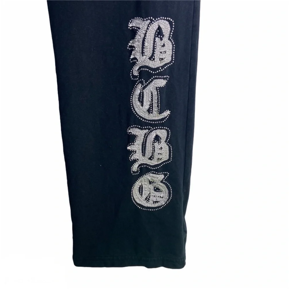 BCBG Tracksuit Embellished Velour Pants